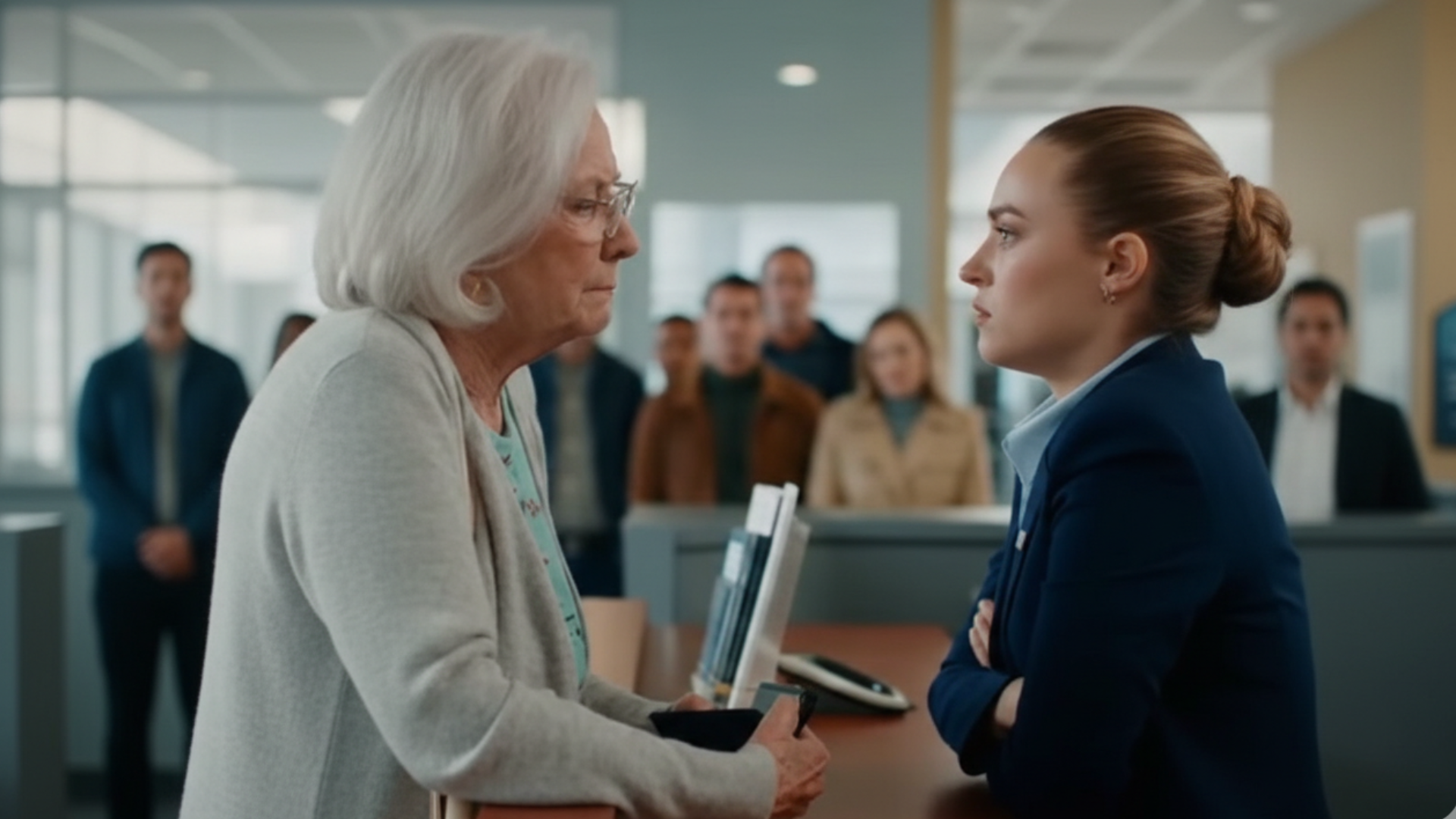 Bank Teller Mocks Elderly Woman—Then She Says Her Name